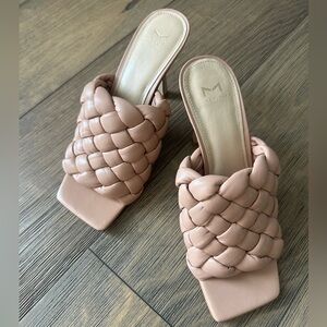 NWOB Marc Fisher Davina Puffy Square Toe Stiletto Slide - size 8.5